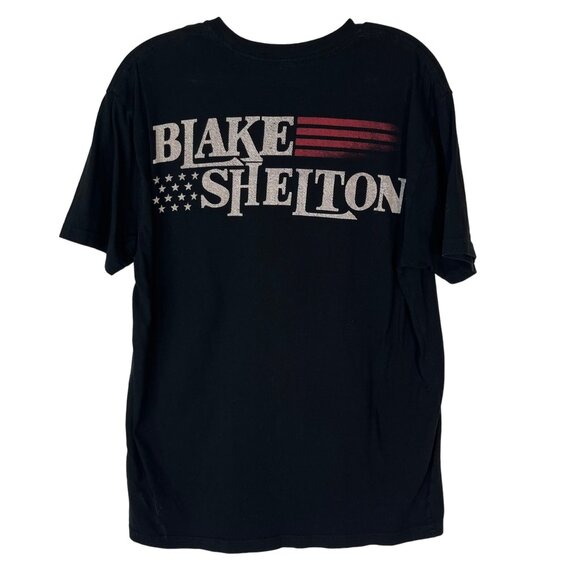 Blake Shelton Tour Tshirt Kiss My Country @ss Mens Large Black - Picture 2 of 8